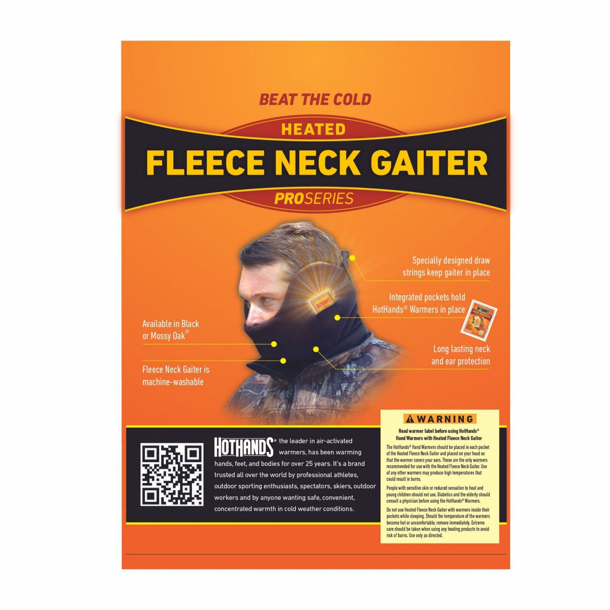 HOTHANDS Neck Gaiter Neck Warmer, Black, Universal, Neck Gaiter