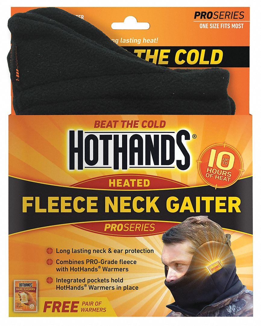 Neck Gaiter: Neck Warmer, Black, Universal, Neck Gaiter, Fleece, Ears/Face/Neck