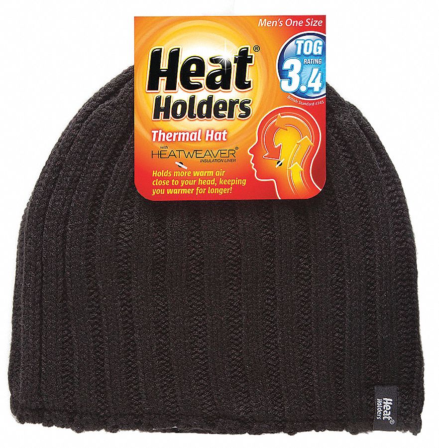 Knit Cap, Acrylic, Black, Universal, Fitted