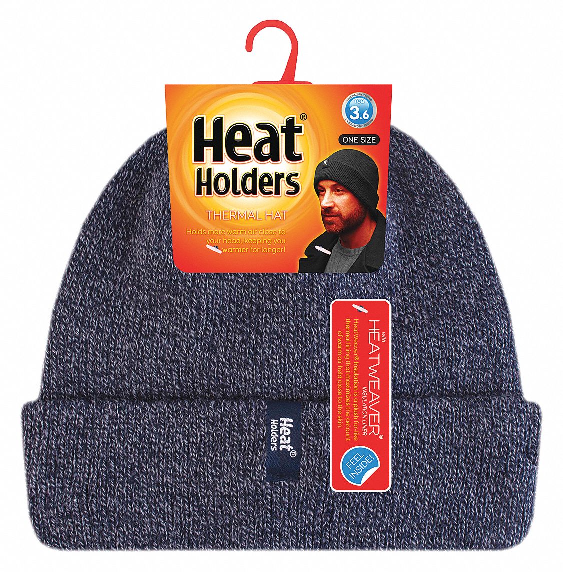 Knit Cap, Acrylic, Navy, Universal, Fitted