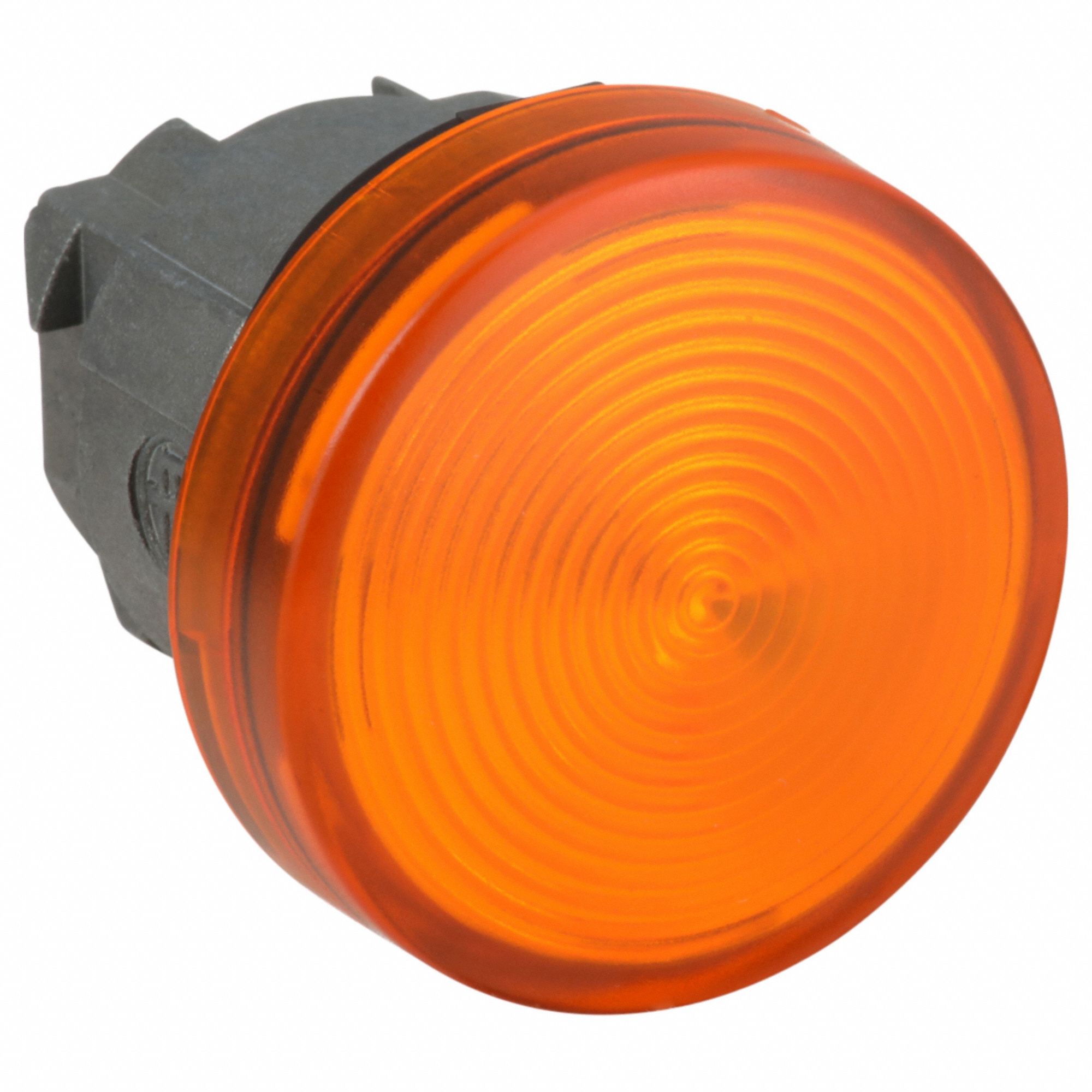 Pilot Light Head: 22 mm Panel Mounting Hole Dia, Orange, Fresnel, LED, XB4 Series