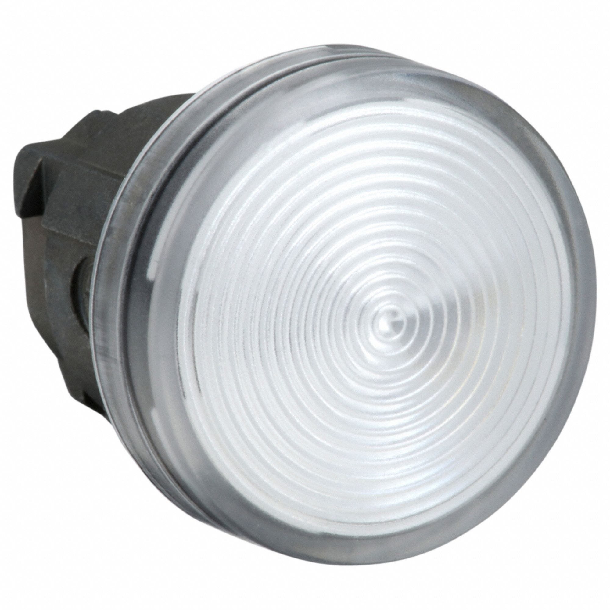 Pilot Light Head: 22 mm Panel Mounting Hole Dia, White, Fresnel, LED, XB4 Series