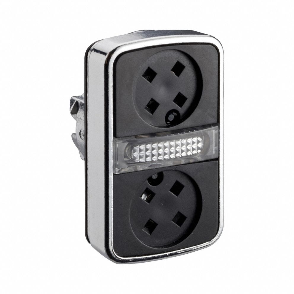 Multihead Operator: Illuminated, 3 Button, Flush Profile, 22 mm Mounting Size