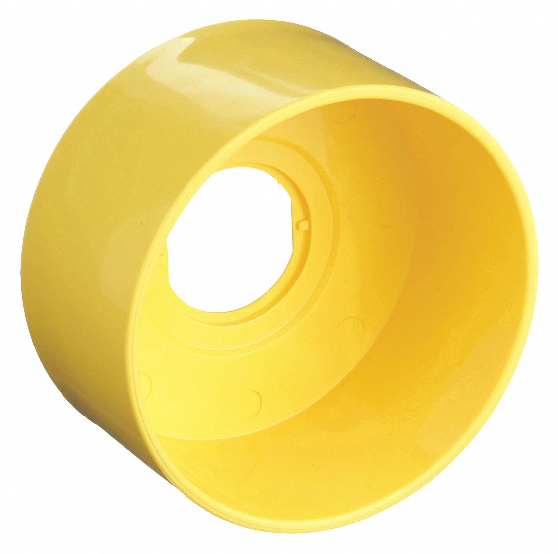 PUSHBUTTON GUARD, 22 MM PANEL MOUNTING HOLE DIAMETER, YELLOW, PLASTIC, XB4