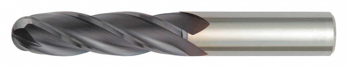 Ball End Mill, Single End, 3.00mm, Carbide