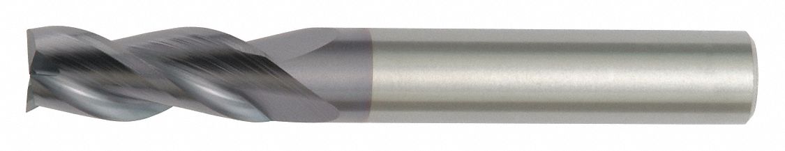 Square End Mill: Center Cutting, 3 Flutes, 20.00 mm Milling Dia., 38.00 mm  Lg of Cut