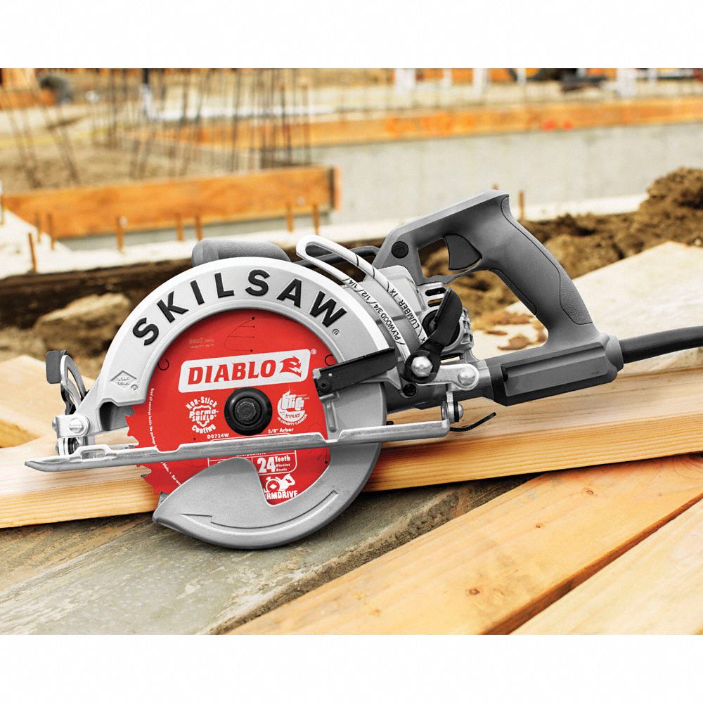 SKILSAW Circular Saw, 7 1/4 in Blade Dia., Left Blade Side, 2 7/16 in