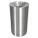 TRASH CAN,ROUND,33 GAL.,SILVER