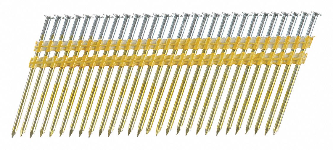 FRAMING NAILS, 3¼ IN L, PLAIN FINISH, FRAMING NAILS, FLAT, SMOOTH, 3¼ IN OVERALL L, 4,000 PK