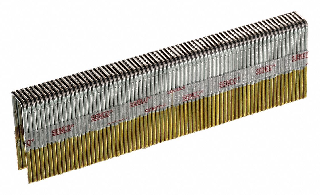 CROWN STAPLES, 16 GA, 7/16 IN W, STANDARD FLAT, 7/16 IN CROWN W, STEEL, 10,000 PK