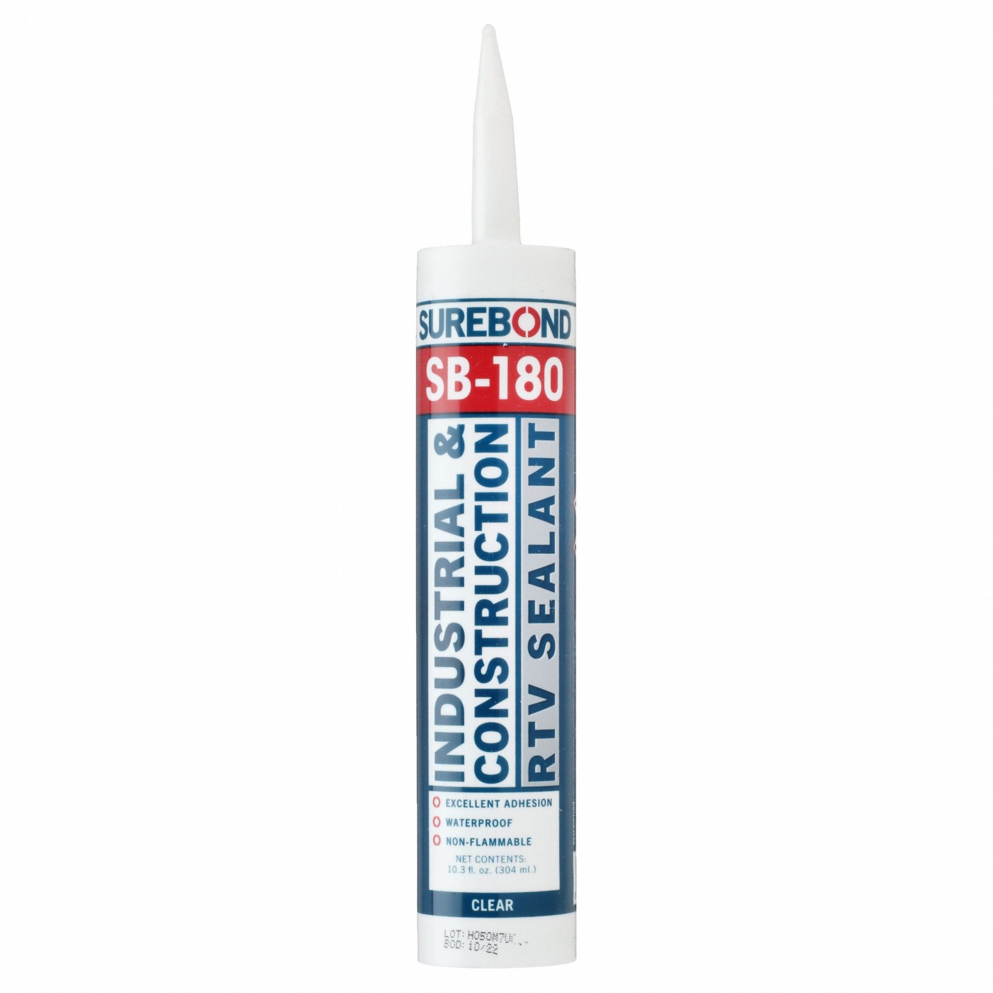 SUREBOND, SB180, Clear, Silicone Sealant 48LR86SB180 T CL Grainger