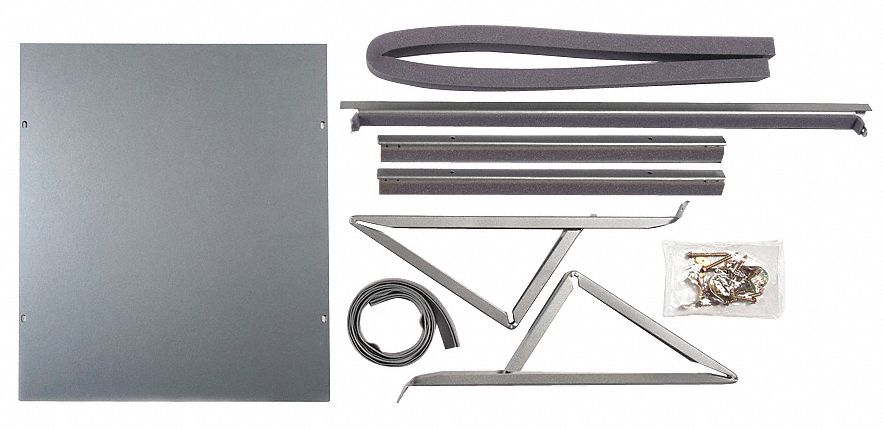 WINDOW MOUNT KIT, METAL/PLASTIC, 16 ⅜X32¼X2½ IN, FOR SMALL CHASSIS HEAT MODELS