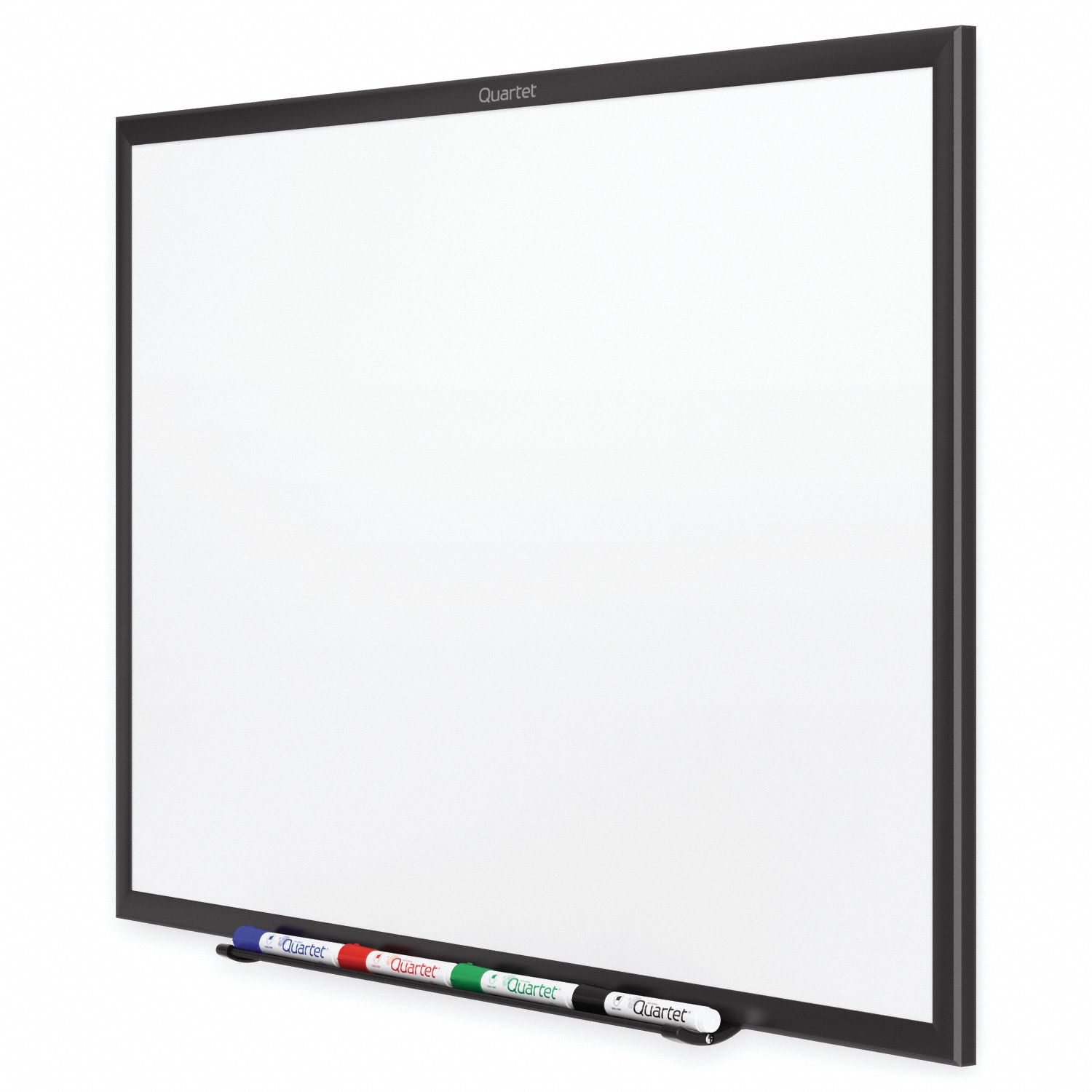 QUARTET Dry Erase Board Wall Mounted, 36 in Dry Erase Ht, 60 in Dry Erase Wd, 1/2 in Dp, Black