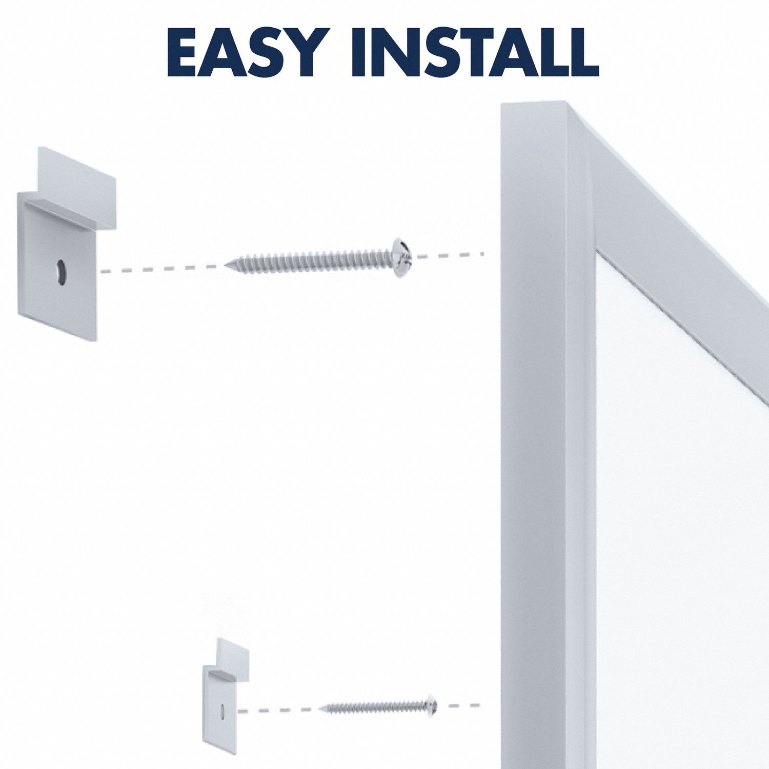 QUARTET Dry Erase Board Wall Mounted, 48 in Dry Erase Ht, 72 in Dry