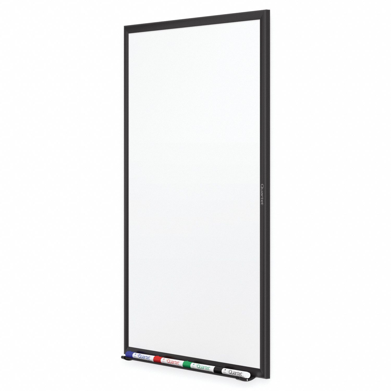 Quartet Dry Erase Board Wall Mounted 36 In Dry Erase Ht 48 In Dry Erase Wd 1 2 In Dp Black