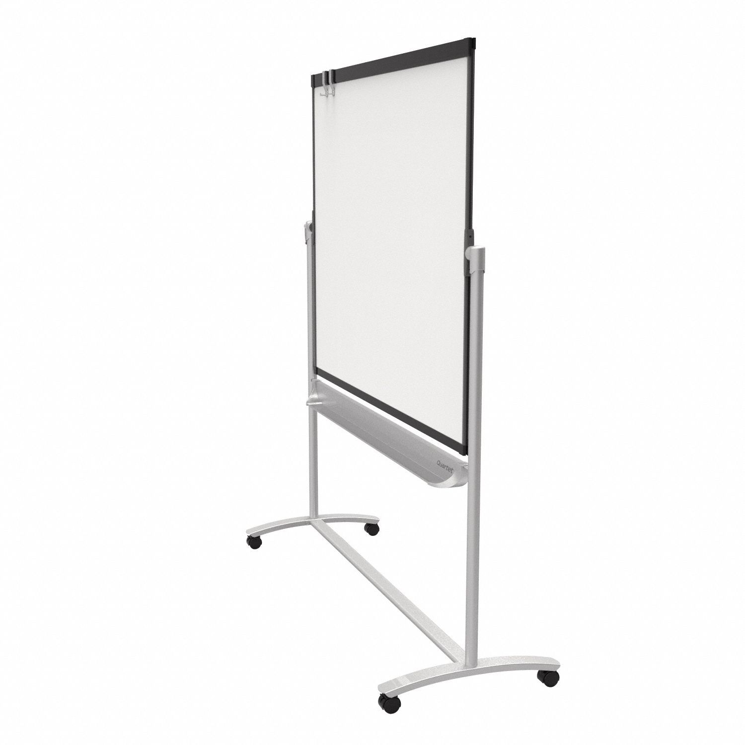 QUARTET Dry Erase Board Easel Mounted, 36 in Dry Erase Ht, 48 in Dry