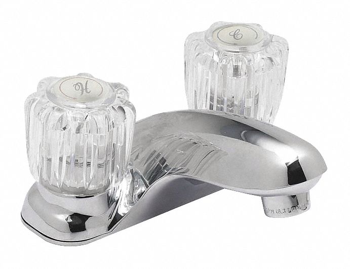 Trident Low Arc Bathroom Sink Faucet Knob Faucet Handle Type