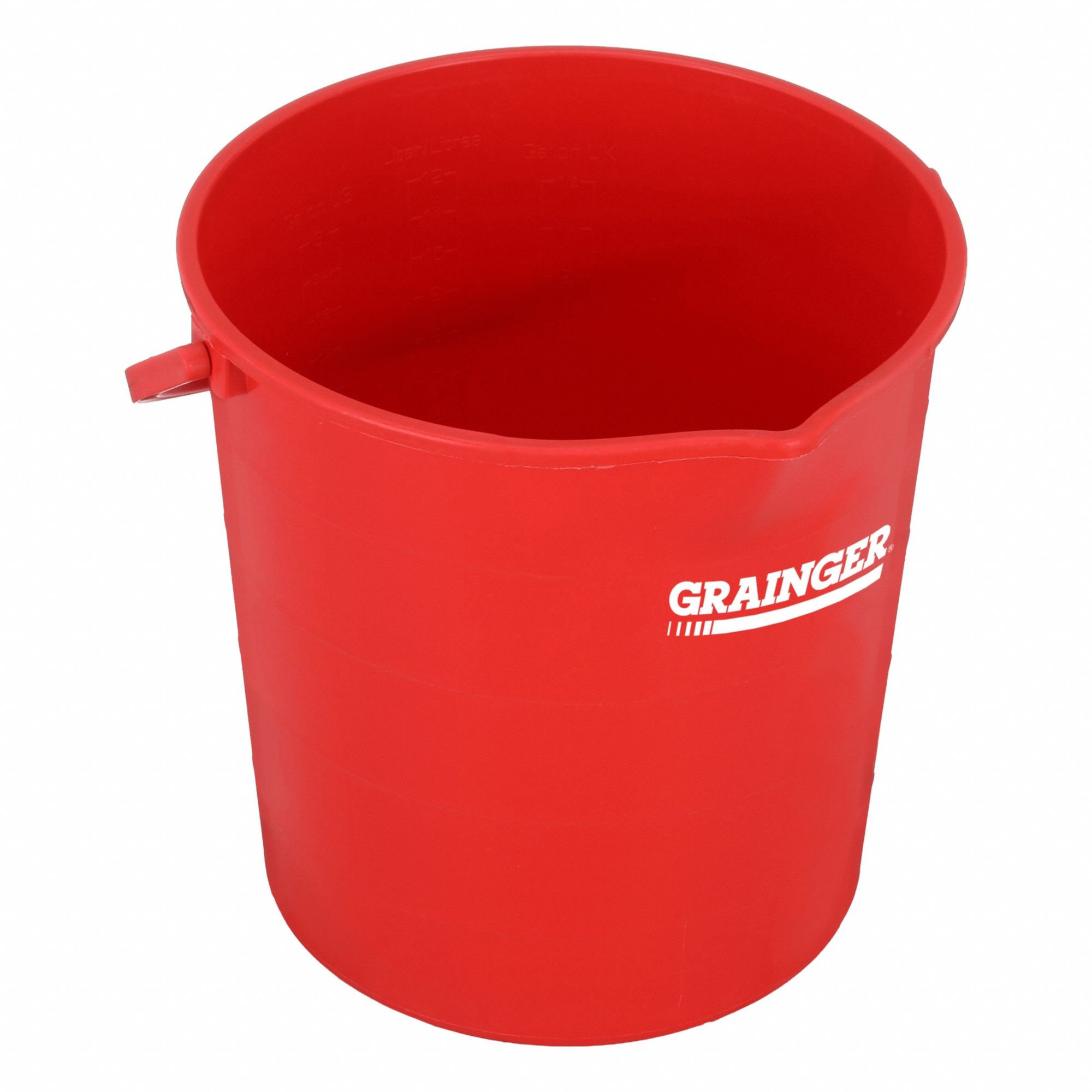 Bucket: 3 gal Capacity, 12 in Overall Wd, 12 in Overall Ht, Polypropylene, Includes Handle