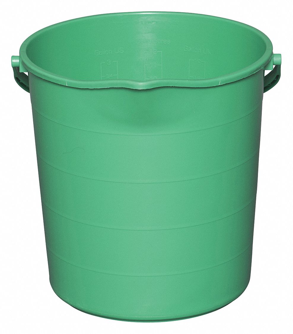 BUCKET,3 GAL,GREEN