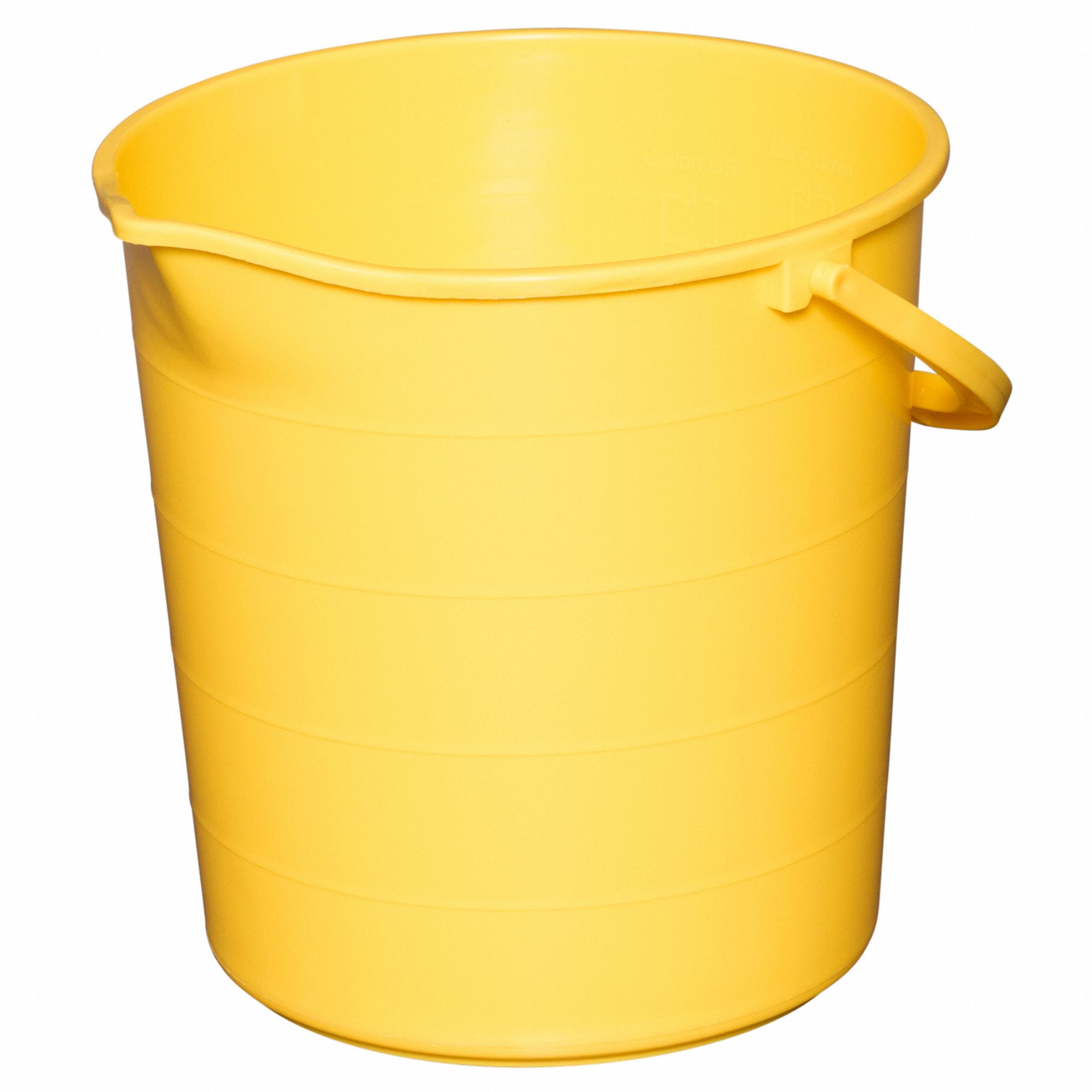 TOUGH GUY Pail, 3 gal., Polypropylne, 121/2"L, Yellow 48LZ0648LZ06