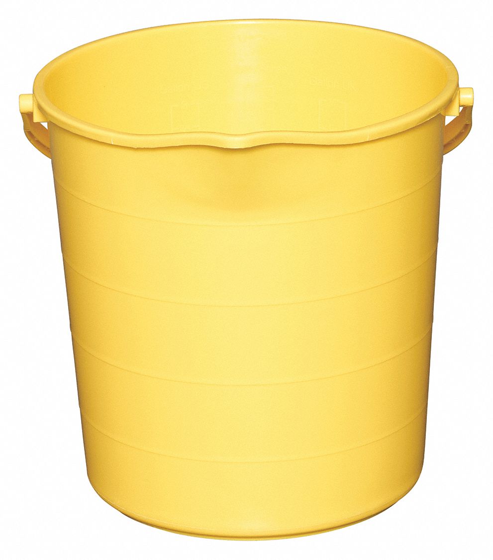 PAIL,3 GAL.,POLYPROPYLNE,12-1/2