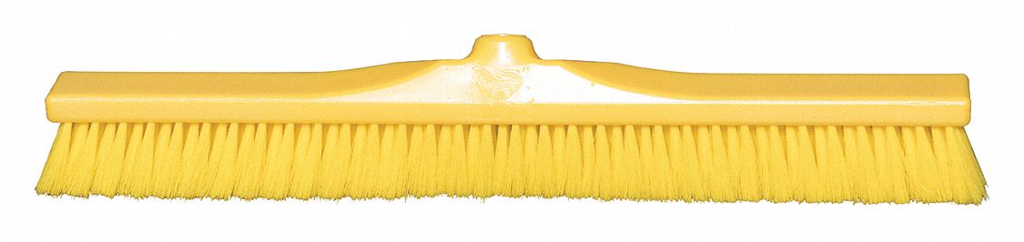 PUSH BROOM HEAD,YELLOW BRISTLE,2" L