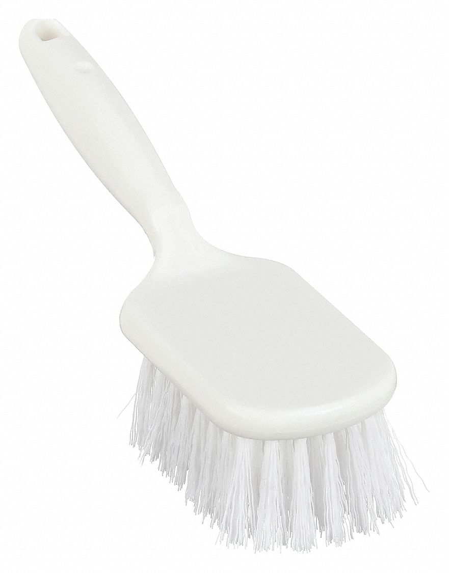 SCRUB BRUSH,POLY,SHORT HANDLE