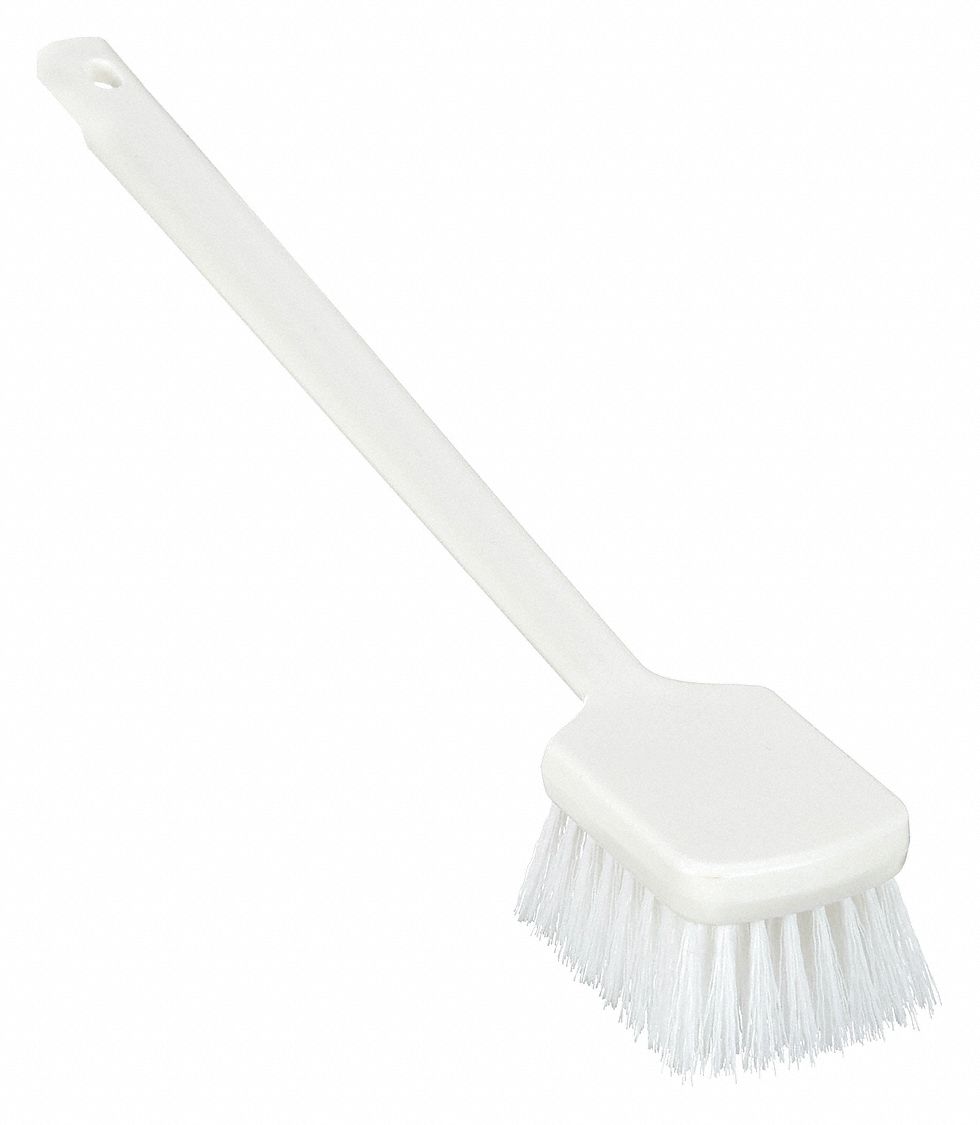 SCRUB BRUSH,POLY,LONG HANDLE