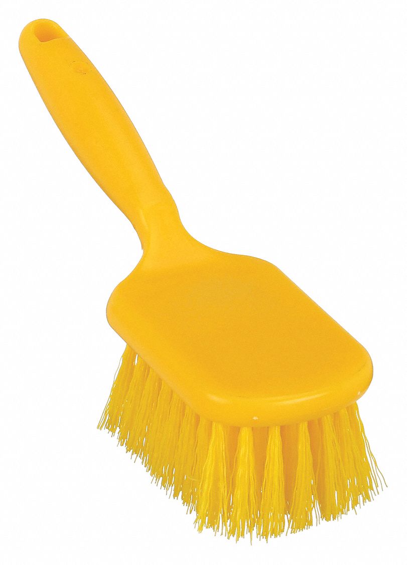 SCRUB BRUSH,POLY,SHORT HANDLE