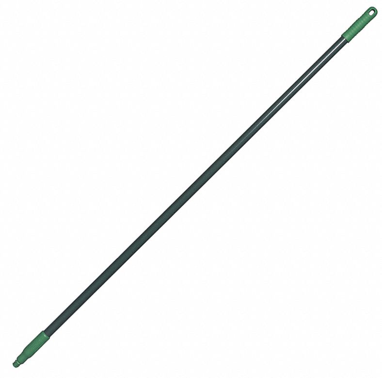 BROOM HANDLE,FIBERGLASS,GREEN,57-3/4"