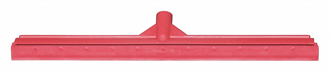 FLOOR SQUEEGEE,STRAIGHT,RED,23-39/64" W