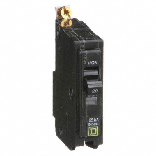 SQUARE D, QHB, Miniature Circuit Breaker 120/240V 20A - 48M129|QHB120 ...