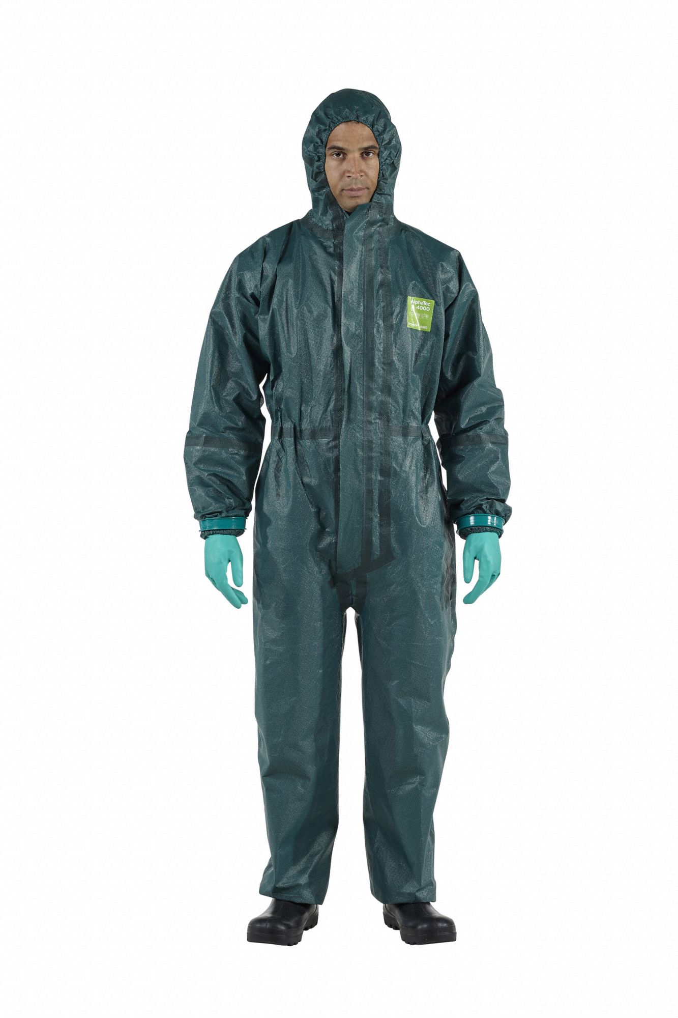 ANSELL Chemical Resistant Coveralls: AlphaTec® 4000, Light Duty, Taped ...