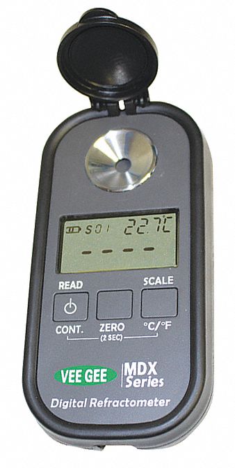 VEE GEE, Hand-Held, 0% To 100% Brix Range, Digital Refractometer ...