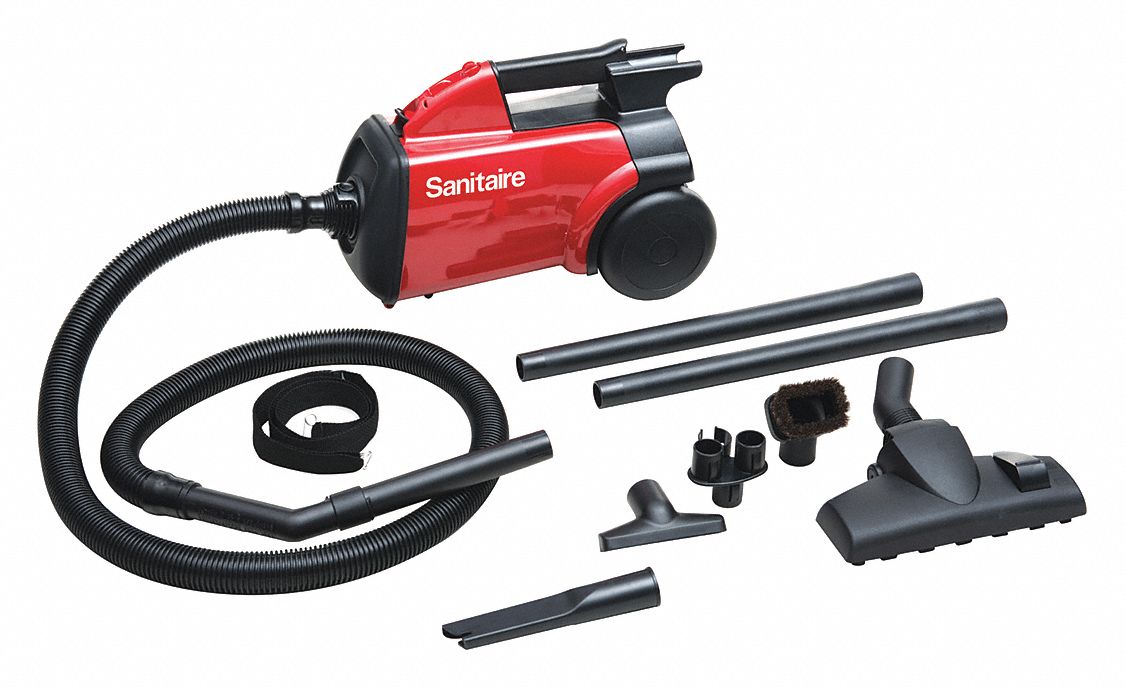 SANITAIRE, 135 cfm Vacuum Air Flow, 10 lb Wt, Canister Vacuum 48ME63