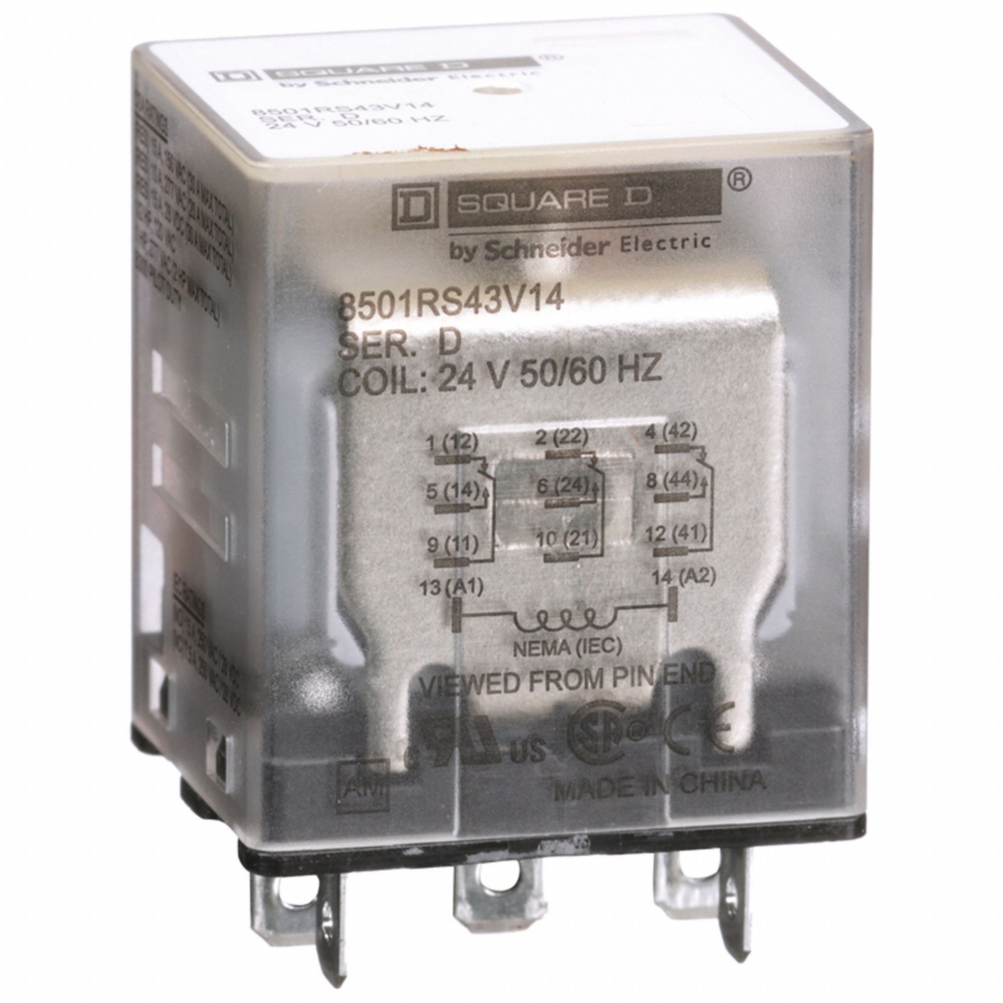 SQUARE D, Relay - 48N344|8501RS43V14 - Grainger