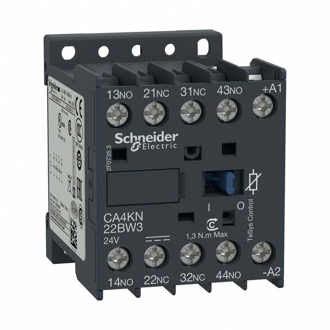 Control Relay 600Vac 10Amp Iec +Options