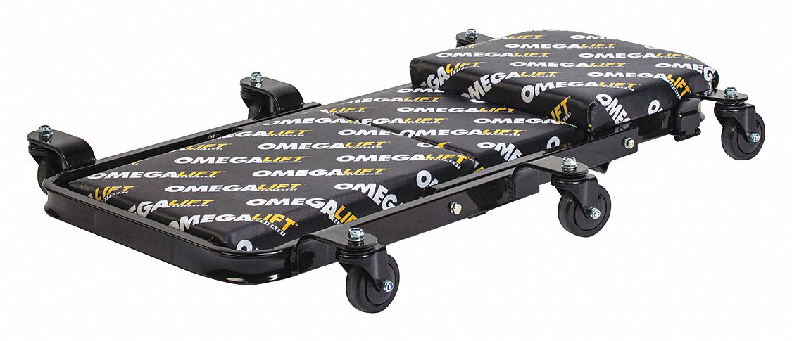 CREEPER, HEAVY-DUTY, 450 LB MAX LOAD CAPACITY, 5¼ IN TO 18 IN H RANGE, STEEL