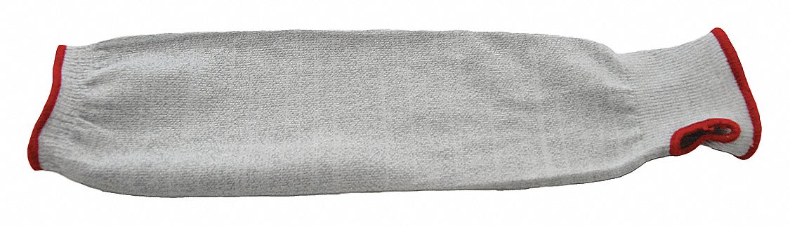 CUT-RESISTANT SLEEVE, ANSI/ISEA CUT LEVEL A2, INTERCEPT, 13 GA, GREY, KNIT CUFF, L