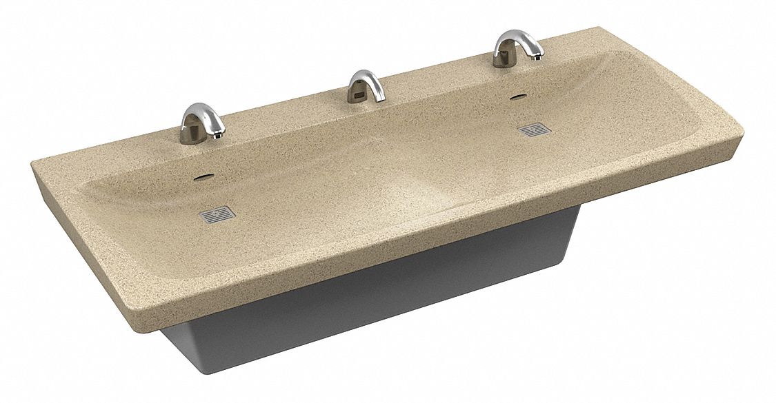 Wash Station: Express ELX, Sand, Terreon®, Sensor, 66 in Overall Lg, 30 in Overall Wd