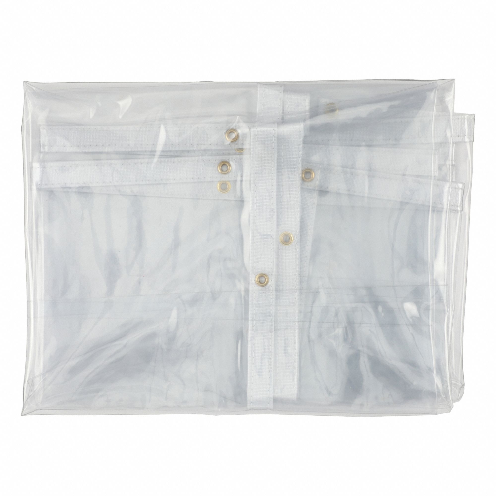 Tarp: 5.75 ft Lg, 5.75 ft Wd, Heavy Duty, 20 mil, Vinyl, Clear, 18 oz/sq yd, Waterproof
