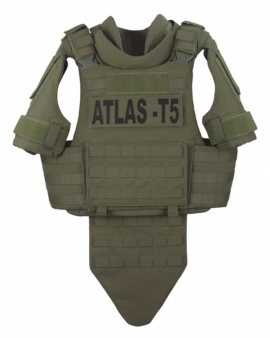 GH ARMOR SYSTEMS Tactical Vest, M/L Regular, HookandLoop 48NW67GH