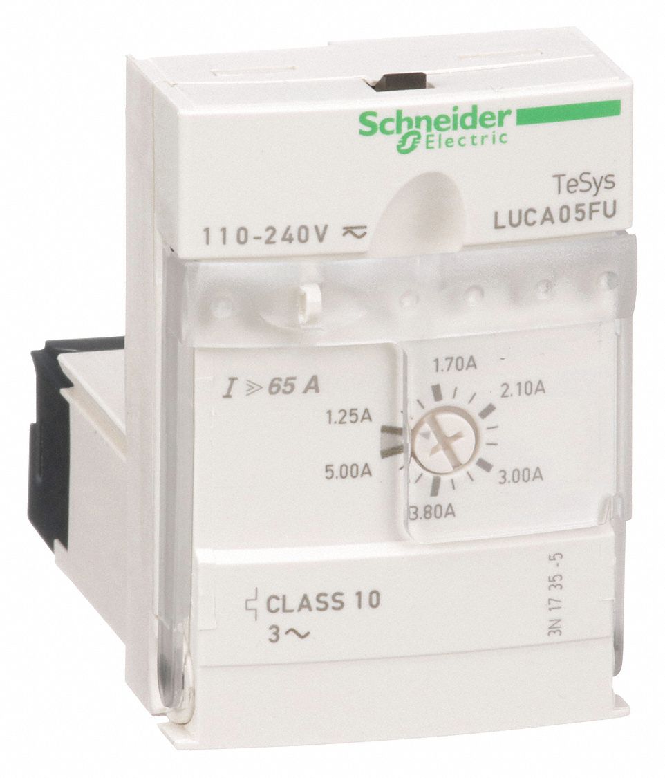 OVERLOAD MODULE, 110 - 240V AC/DC, 1.25 A TO 5 A CURRENT RANGE