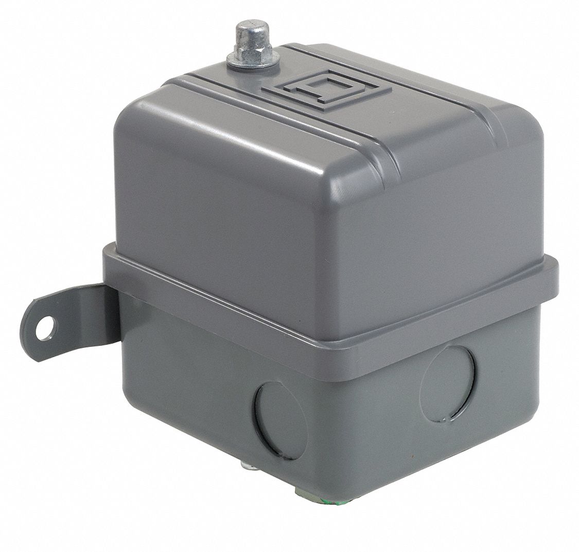 SQUARE D, Pressure Switch 480Vac 10A G Special - 48P540|9013GHG5S2J65 ...