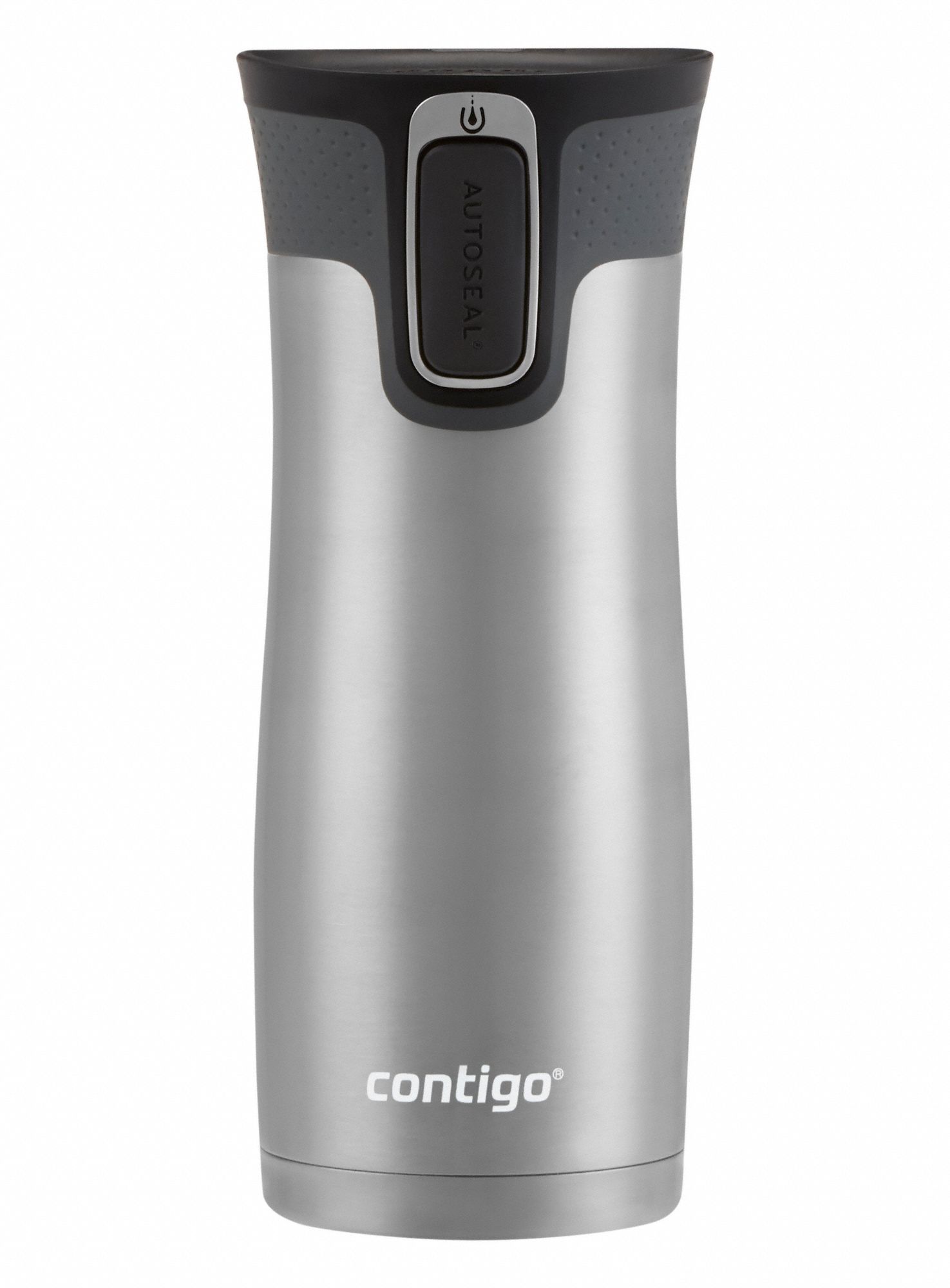 CONTIGO, 16 fl oz Capacity, Stainless Steel, Mug - 48PD75