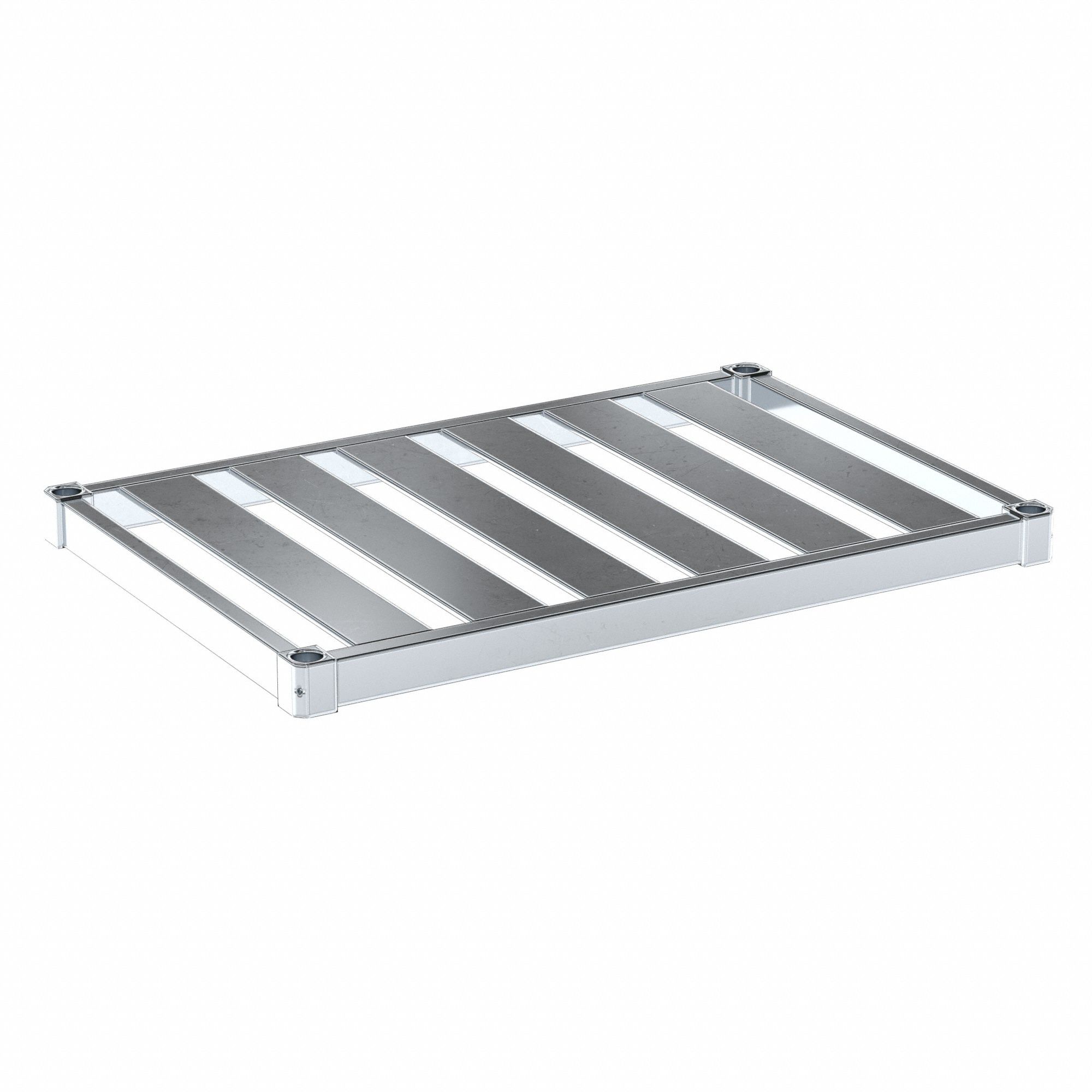 Shelf: 36 in x 24 in, Ventilated Shelf, 900 lb Shelf Capacity, 13 ga, Unfinished