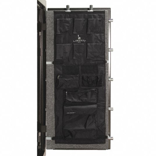 LIBERTY SAFE, 20 in to 25 in W Gun Safes, Door Panel Organizer 48PP82