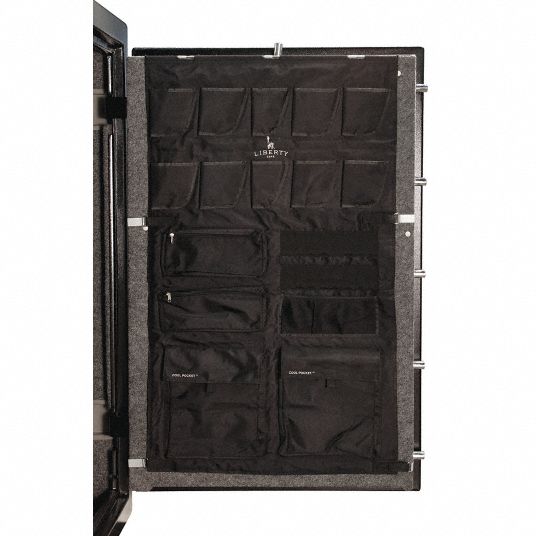 LIBERTY SAFE, 48 in or 64 in W Gun Safes, Door Panel Organizer 48PP84