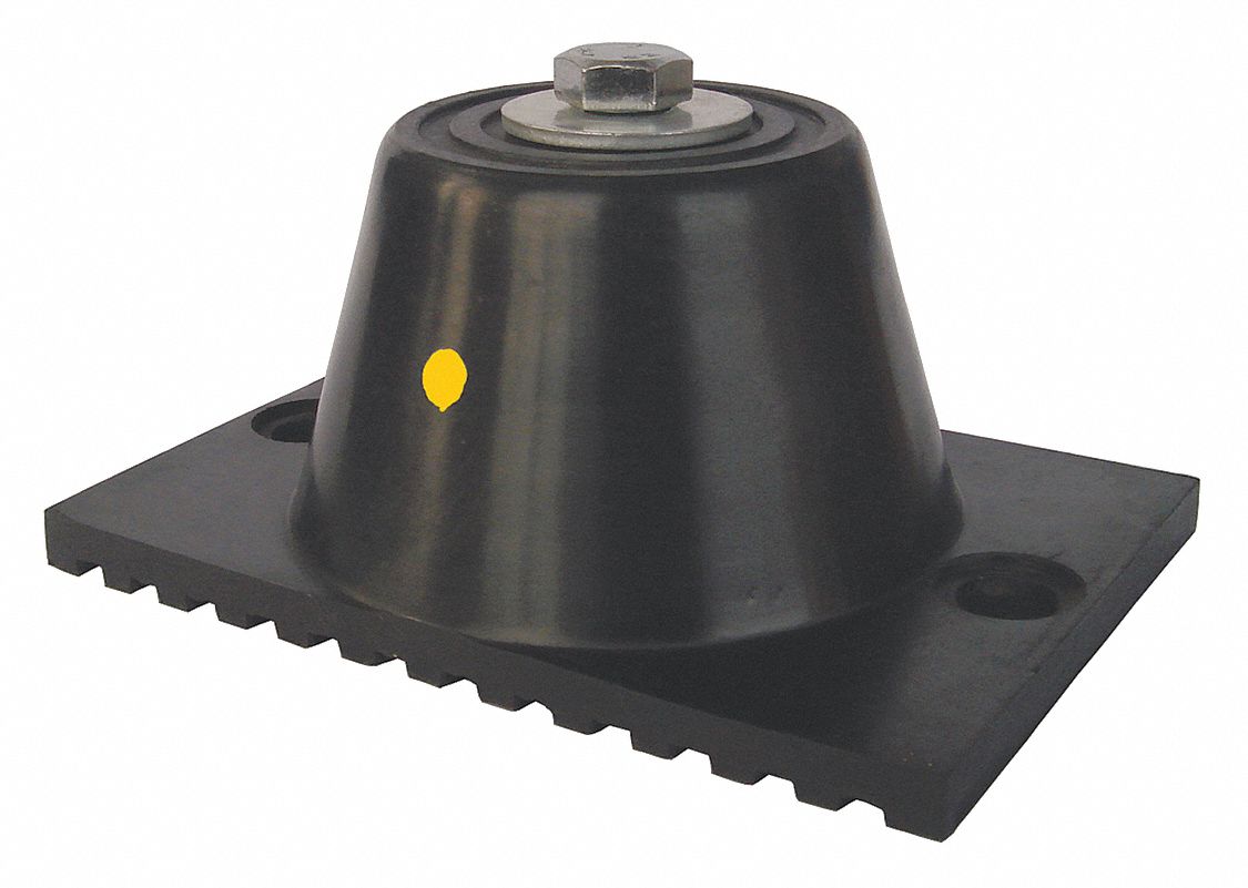 Neoprene, 380 lb Capacity, Floor-Mount Vibration Isolator - 48PW92 ...