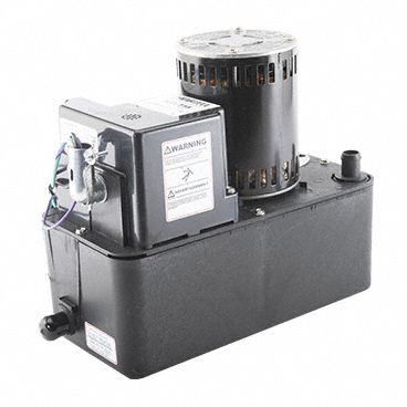 HARTELL Condensate Removal Pump: Plenum Rated/Std, 1 gal Tank, 1/2 hp ...